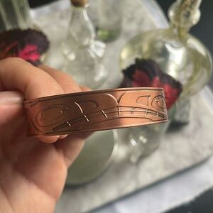 Copper Engraved Bracelets